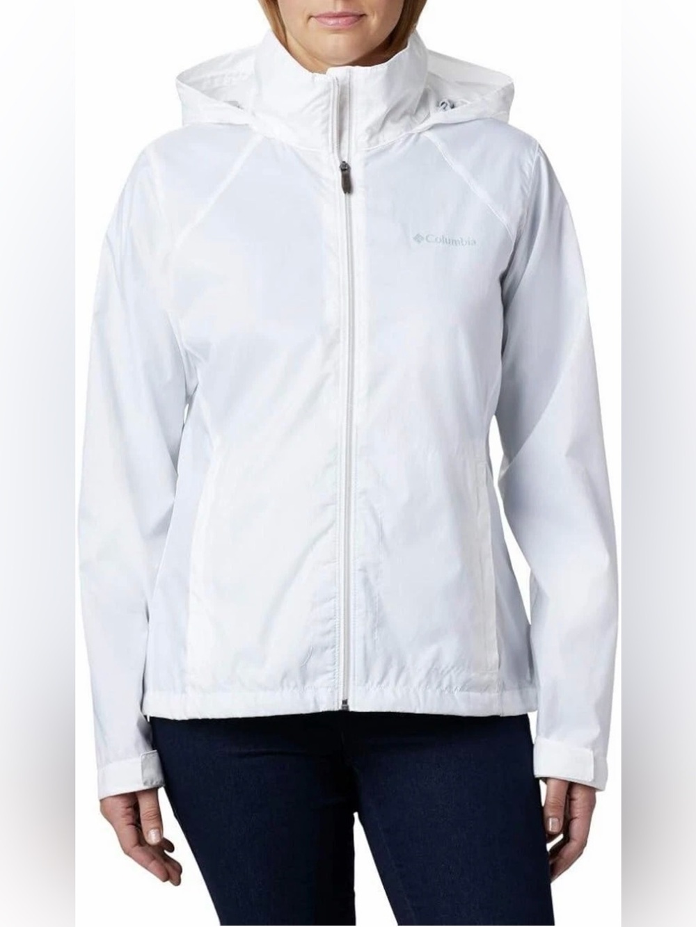 Columbia Women's Switchback III Waterproof Rain Jacket White Size Large